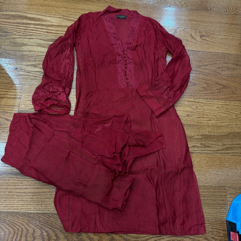 Aghanoor two piece in cotton net